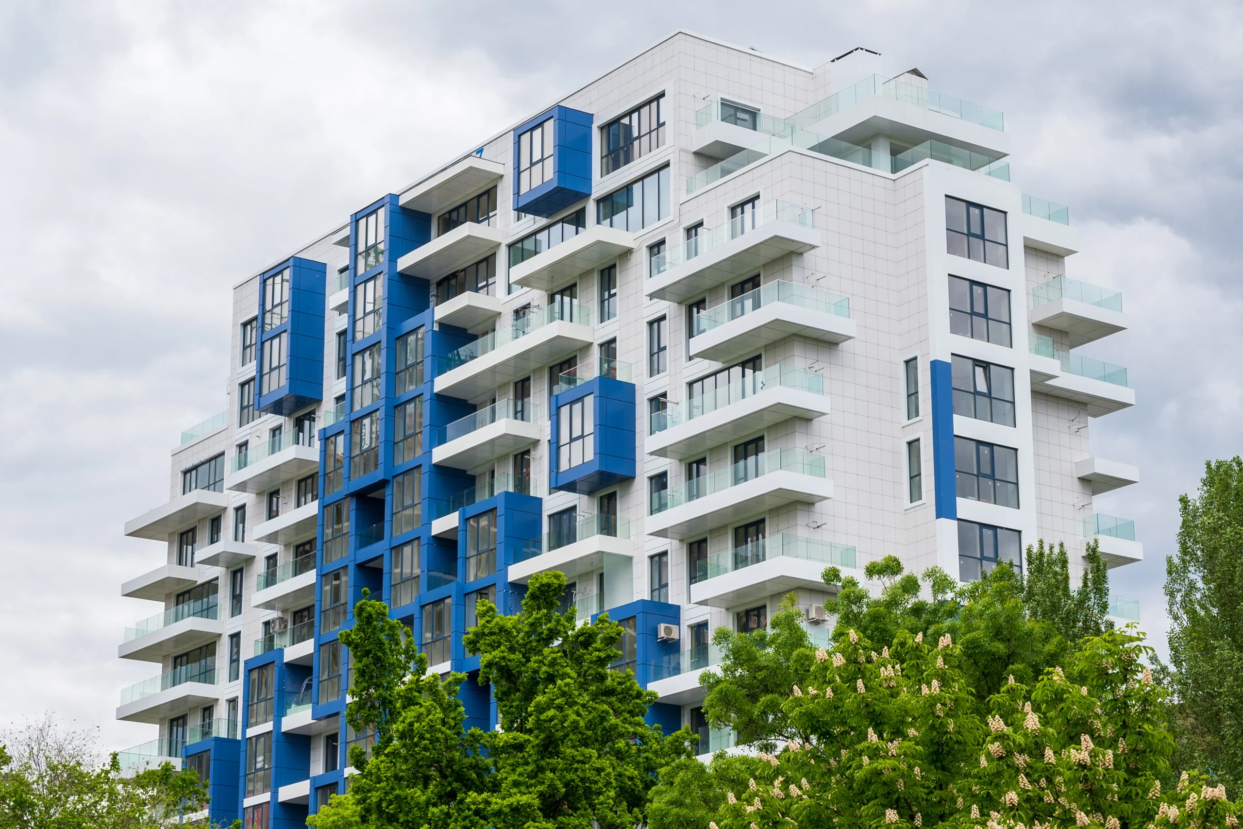 A modern architecture building.